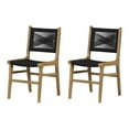 thumbnail image 2 of South Shore Balka Woven Rope and Teak Dining Chair, Set of 2, in Rattan and Natural, 2 of 11