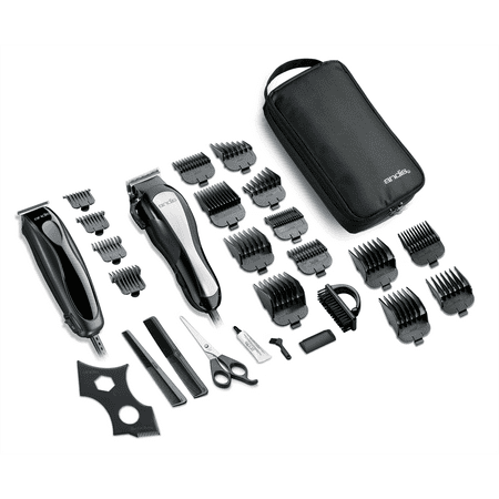 Andis Headliner Combo Haircutting Kit, Black, 28-Piece Kit with Bonus The Cut (Best Clipper Trimmer Combo)