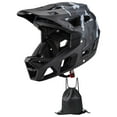 thumbnail image 3 of Casco de montar de cara completa para bicicleta con almohadilla desmontable, accesorios de ciclismo transpirables para adultos, casco de bicicleta de Negro, 3 of 8