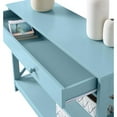 thumbnail image 6 of Convenience Concepts Oxford 1 Drawer Console Table with Shelves, Sea Foam Blue, 6 of 10