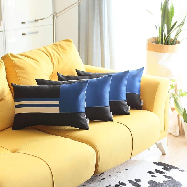 Boho-Chic Decorative Printed Jacquard Pillow Covers SET OF 4 PCS