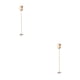 thumbnail image 1 of Ounissouiy Cuchara mezcladora retorcida, cucharas redondas de mango largo, agitador en espiral, vajilla de postre, accesorios de Bar, barman, oro Oro rosa 2piezas, 1 of 6
