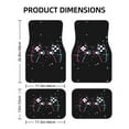 thumbnail image 2 of XMXT Waterproof Floor Mats for Cars, Electronic Handle Game Non-Slip Universal Fit Auto Carpet Car Decor Mat for Women Men, Set of 4, 2 of 6