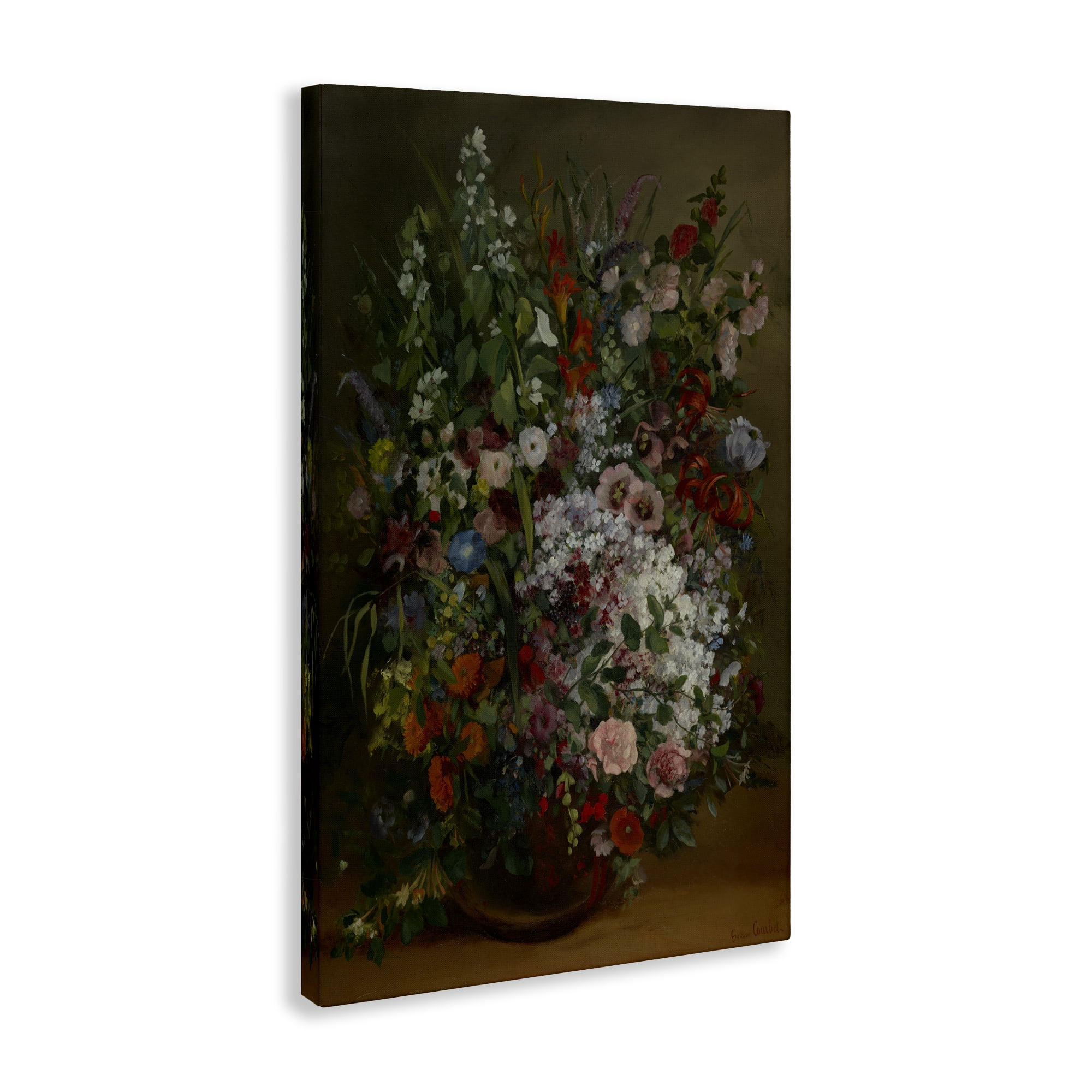 Stupell Industries Classical Bouquet of Flowers Plants & Flowers Painting Wrapped Canvas Art Print Wall Art, 16 x 24