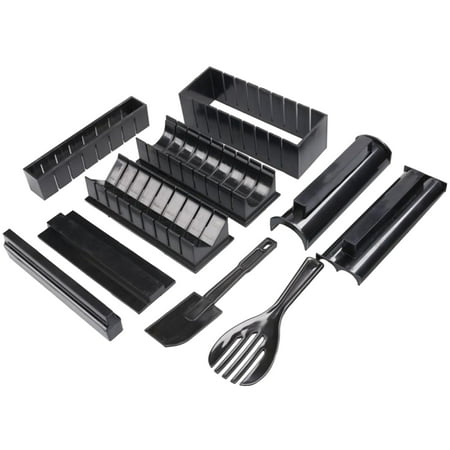 

10pcs Black DIY Sushi Maker Mold Rice Roll Mold Kitchen Tool