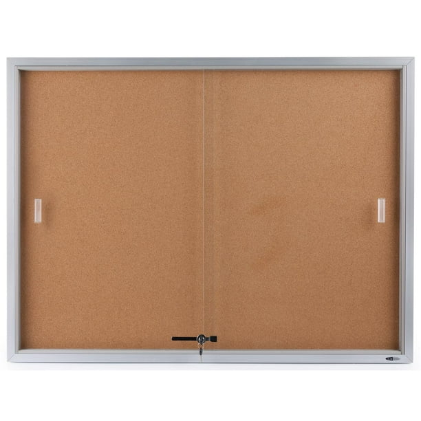 Sliding Glass Enclosed Bulletin Boards Glass Designs