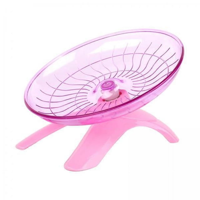 Bunblic 4x 7 Inch Round Mute Hamster Exercise Wheel, Running Disc, Sports Wheel Small Animal Toy Pets Supplies Activity Training 4 Pcs