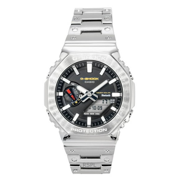 Casio G-Shock Full Metal Analog Digital Smartphone Link Stainless Steel Black Dial Solar GM-B2100SD-1C 200M Men's Watch