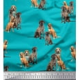 thumbnail image 1 of Soimoi Viscose Chiffon Fabric Beagle,Cane Corso & English Cocker Spaniel Dog Decor Fabric Printed Yard 42 Inch Wide, 1 of 4