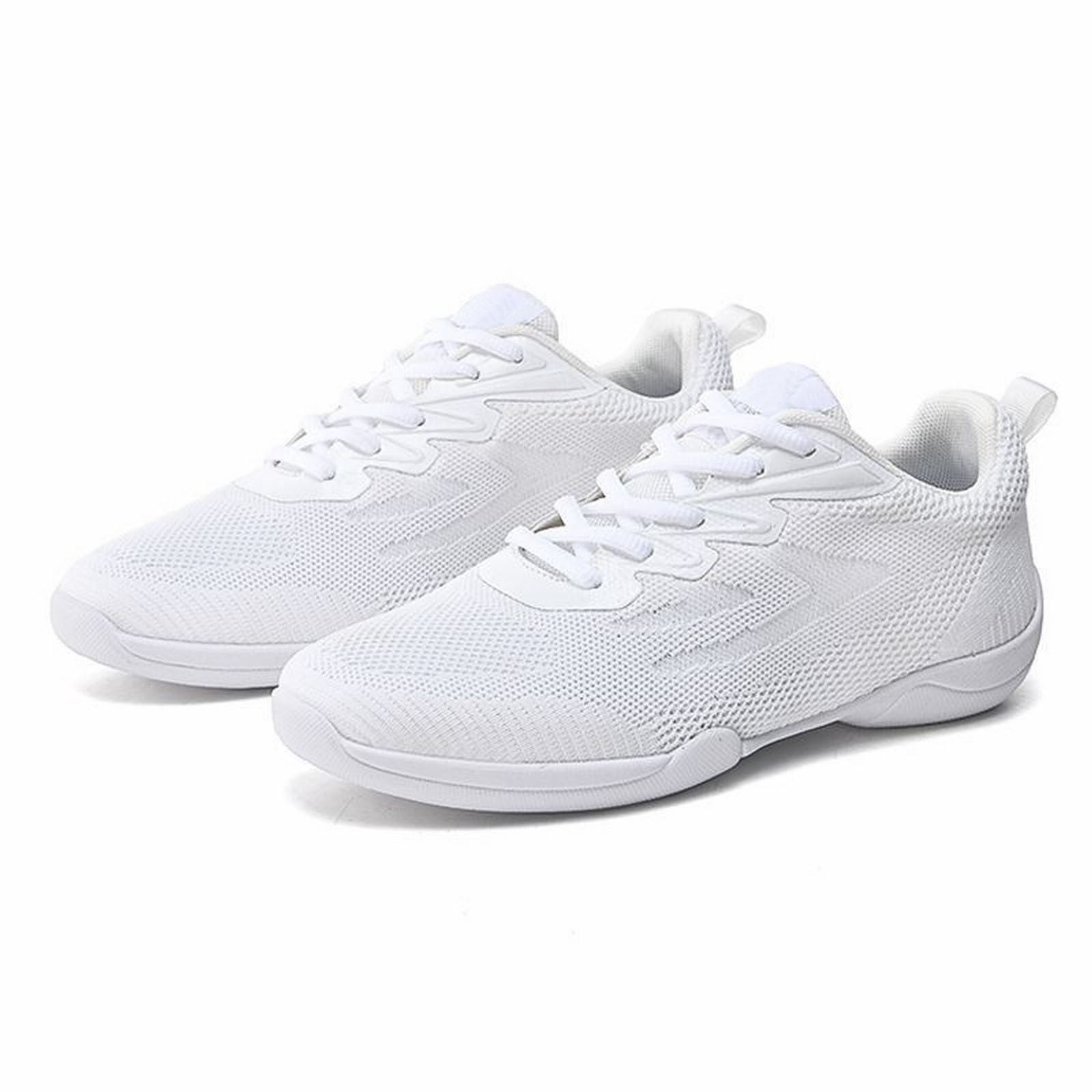 Shoes for Women,Women'S Competitive Cheerleading Shoes Training Shoes Breathable Mesh Surface Comfortable Soft Soles,Running Shoes for Women,Womens Walking Shoes(Color:White,Size:US 6.5)