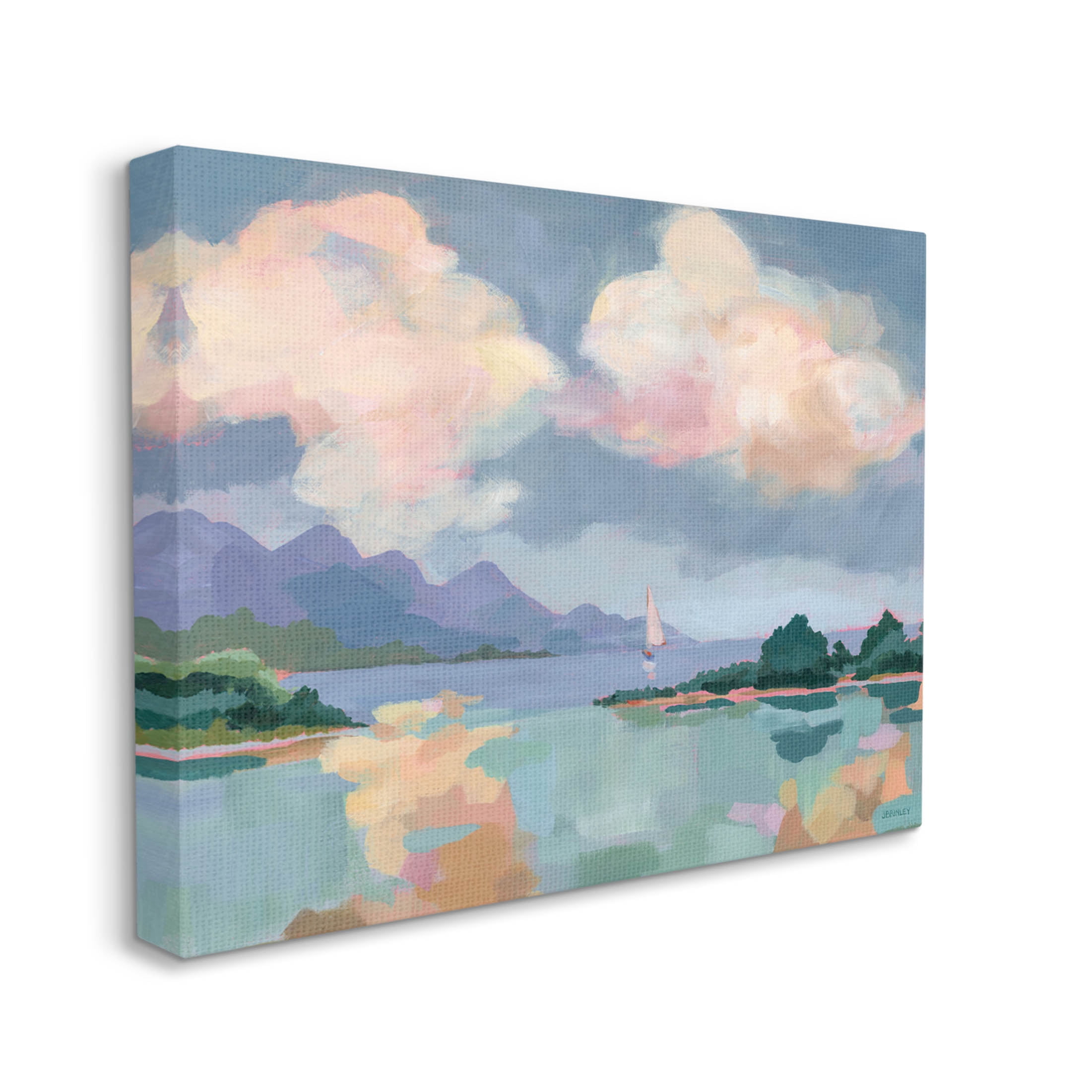 Stupell Industries Escape Peaceful Bay Landscape Painting Gallery Wrapped Canvas Print Wall Art, Design by Brinley Designs