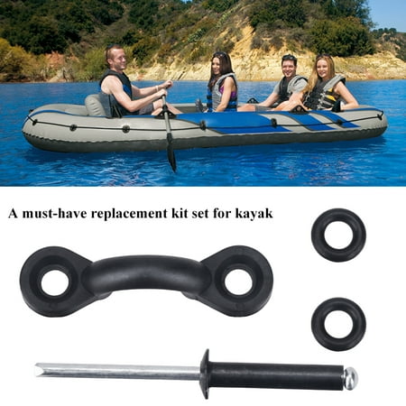 Replacement Rivets - Yosoo Durable Kayak Replacement Kit Set with Nylon Pad Eyes & Tri-Fold Rivets & Screw Nuts,Tri Grip Rivets,Pad Eyes Rivets