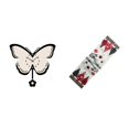 thumbnail image 1 of Reloj de pared de mariposa acrílico y de mesa navideño para decoración de comedor y oficina navideña., 1 of 8
