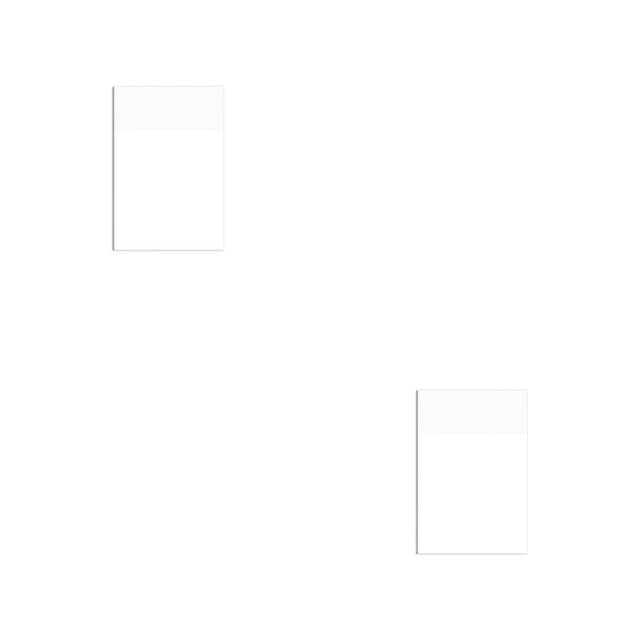 Methold Bloc de notas adhesivas de 50 hojas, impermeable, transparente, autoadhesivo, sin rastro, para escuela, oficina, biblioteca, pizarra, Bloc de 50x75mm 2piezas