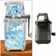 thumbnail image 5 of Trituradora de hielo manual Máquina de hielo picado de acero inoxidable de alta calidad, transparente con cuchillas de acero inoxidable, para producción de hielo picado - Gris Trituración, 5 of 6