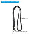 thumbnail image 2 of Uxcell 21.7" Paracord Neck Lanyard Keychain Braided Strong Lanyard with Clip and Key Ring Black, 2 of 5