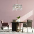 thumbnail image 6 of LNC Modern Drum Chandelier Crystal 3-Light Gold Island Pendant with Glass Shade for Living Room, 6 of 6