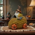 thumbnail image 4 of OTDECOR - 1-Piece Autumn Goblin Statue Corn Cart with Pumpkin Wheels Charming Fall Resin Decor Thanksgiving Party Home & Outdoor Decor, 4 of 6