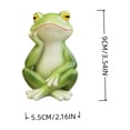 thumbnail image 3 of Deeceymbur Stretching Frog Resin Garden Statue Outdoor Decor Patio Yard Pond Whimsical Cute Sculpture Hand-Painted Weather Resistant Ornament Garden Indoor, 3 of 5