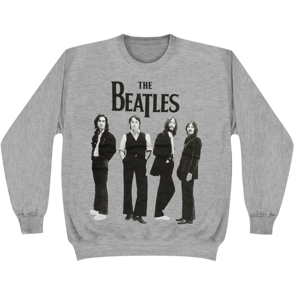 The Beatles - Beatles Men's Standing Photo Crewneck Fleece Sweatshirt ...