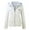 White, variant on Women's Faux Leather Jacket Plus Size Stand Collar Zipper Outerwear Casual Removable Hoooded Motorcycle Jacket Coats White Xl