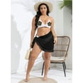 thumbnail image 2 of SAYFUT Women's Sarong Wraps Beacch Cover Up Sheer Swimsuit Coverups Swiss Dot Bikini Wrap Skirt Swimwear, 2 of 5