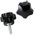 thumbnail image 2 of M6 x 20mm Male Thread Screw Star Head 30mm Star Button Type 2pcs, 2 of 3