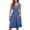 Blue, variant on Kukoosong Women's Slim Fit V-Neck Sleeveless Midi Tank Dress for Casual Party Wedding Guest Cocktail Clubbing Dresses