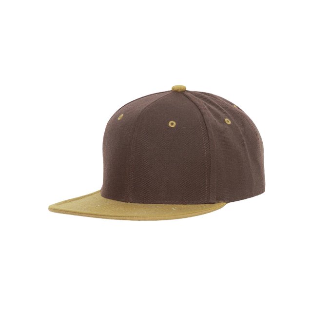 CTH Vintage Snapback Cap Hat 2 Tone, Brown Olive