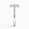 thumbnail image 3 of Dash Jewel 14K Silver Lab Created Oval Oval 2.2 Ct Diamond Ring - Engagement Wedding Hidden Halo Ring - Minimalist Fancy Party Wear Rings - Daughter Wedding Anniversary Gifts - Diamond Jewelry, 3 of 6