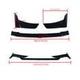 thumbnail image 3 of NINTE Rear Wing Spoiler for 2021 2022 Ford Mustang Mach-E GT Sport Gloss Black Splitter3PCS, 3 of 7