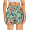 thumbnail image 3 of Picia Retro Flying Butterflies Pattern Women's 2 in 1 Athletic Running Shorts High Waisted Workout Casual Gym Sweat Shorts with Comfy Liner Zipper Pockets-Medium, 3 of 9