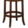 thumbnail image 3 of Mia 29 Inch Swivel Barstool, Crossed Metal Back, Sedge Seat, Brown - Saltoro Sherpi, 3 of 5