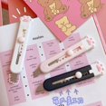 thumbnail image 3 of Cuchillo de papelería Kawaii con forma de pata de gato, cortador plegable, sobre de letras, caja Express abierta, suministros escolares y de oficina, 3 of 4