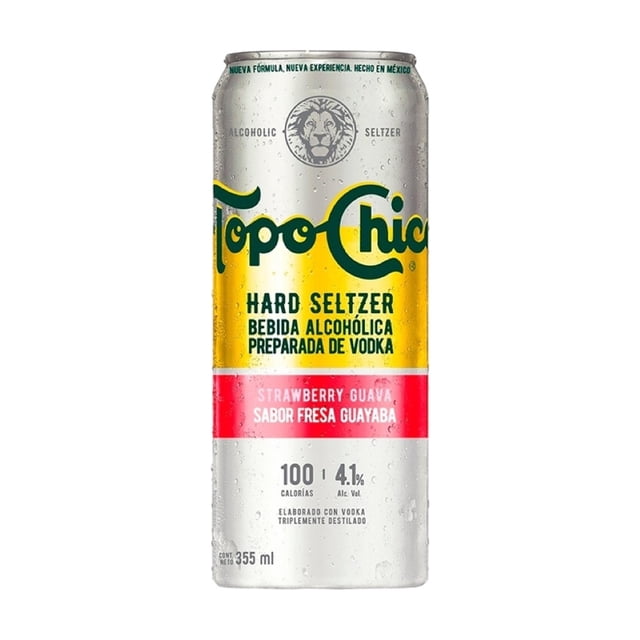 Bebida alcohólica preparada Topo Chico Hard Seltzer Fresa guayaba 355 ml