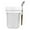 White, variant on 350ml Glass Overnight Oats Jar – BPA-Free, Airtight Lid with Spoon, Meal Prep Container for Breakfast