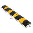 thumbnail image 6 of BEKAY 2pcs 72in Premium Rubber Speed Bump with 2-channel 22000 Lbs Load Capacity Extra Long Cable Protector Ramp for Garage Gravel Roads Asphalt Concrete, 6 of 7