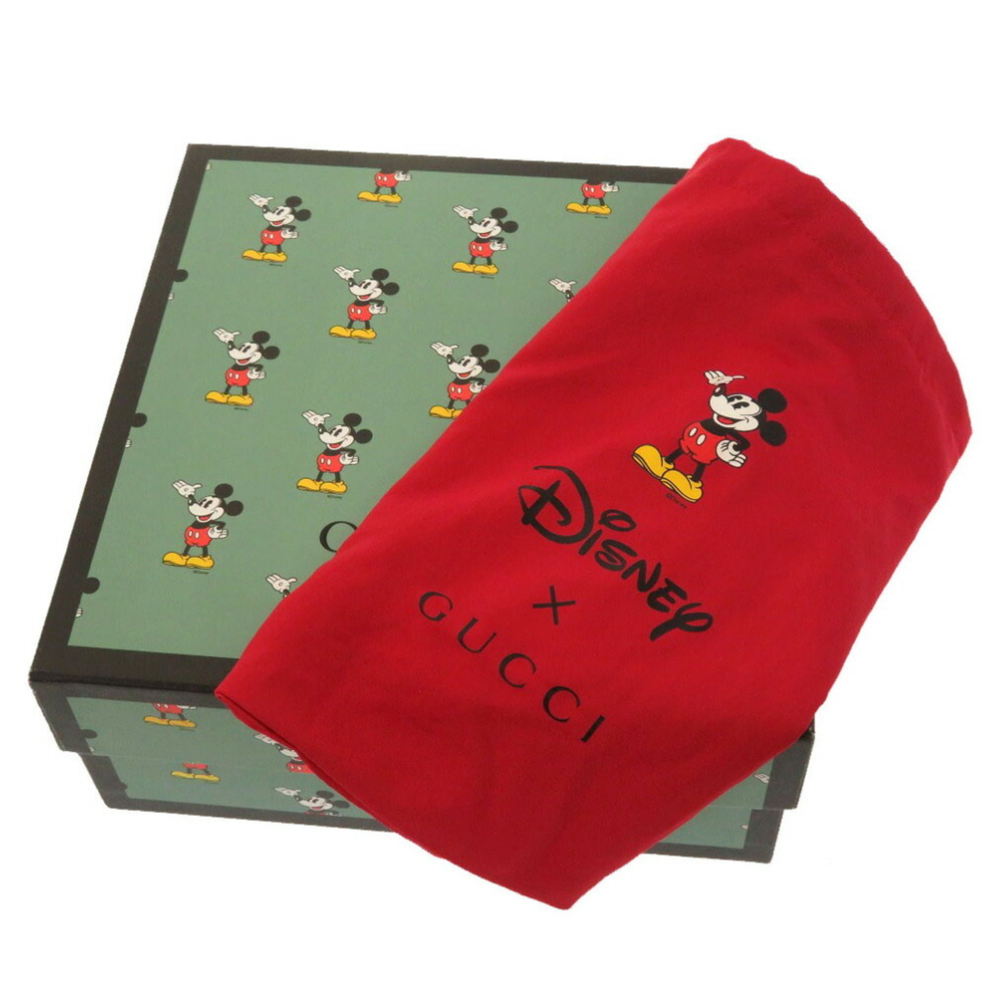 Gucci #603938 Disney X Mickey Mouse GG Supreme Round Crossbody Bag