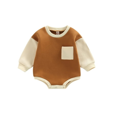 

Lieserram Baby Girls Boys Fall Casual Romper 3 6 9 12 18 24 Months Long Sleeve Jumpsuit Playsuits