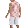 Honeii Red Cross print basktball shirt for men and women, Unisex