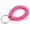Pink Neon, variant on 1 Pack 2" Diameter Spiral Wrist Coil Key Chain, Elastic Wrist Band Bracelet with Steel Key Ring, Stretches to 12" for Daily Use