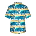 thumbnail image 3 of Men's Short Sleeve V-Neck Summer Print Chest Pocket Care Worker Top L, 3 of 3