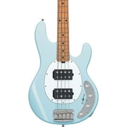 Sterling by Music Man Stingray Ray34HH Bass Daphne Blue Roasted Maple