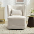 thumbnail image 4 of Bonzy Home 360° Swivel Accent Chair with Pillow – Upholstered Cozy Armchair for Living Room, 4 of 6