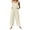 Beige, variant on Baqcunre Jumpsuits for Women Womens Overalls Casual Loose Sleeveless Adjustable Straps Wide Leg Jumpsuit with Pockets Jumpsuits for Women Dressy One Piece Jumpsuits for Women