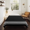 thumbnail image 4 of Black Striped Large Tapestry for Bedroom Wall Hanging Tapestry, Farmhouse Black White Stripes Ceiling Backdrop Tapestries Poster Blanket Wall Decor for Teens Room Living Room Dorm 86" x 104", 4 of 8