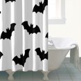 thumbnail image 4 of Happy Halloween Pumpkin Shower Curtain,Washable Ghost Boo Bathtub Curtains with Hooks Vintage 72x72 in Polyester Curtains for Halloween Thansgiving Christmas Hotel Dorm, 4 of 6