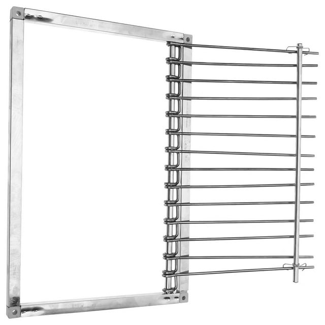LEEYNEER Porte d'Oiseau en Acier Inoxydable, Barre de Cage, Entrée pour Pigeons