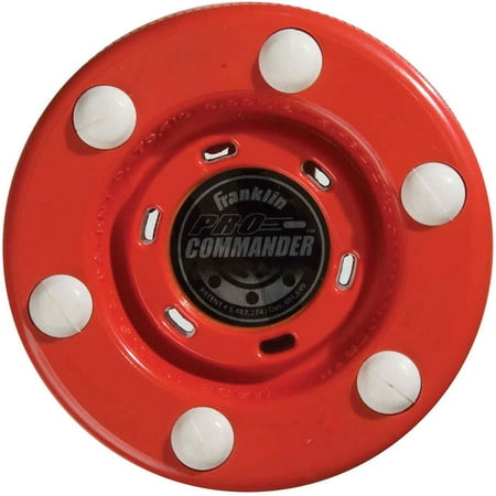 Franklin Sports NHL Pro Commander Puck, Red (Best Hockey Equipment Brand)