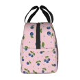 thumbnail image 4 of Pink Blueberry Lunch Bag Thick Aluminum Foil Lunch Tote for Women Office Picnic Gift, 4 of 7